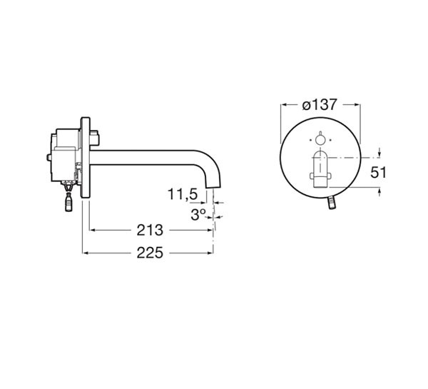 Grifería electrónica para lavabo Sentronic-E Roca - Ítem1