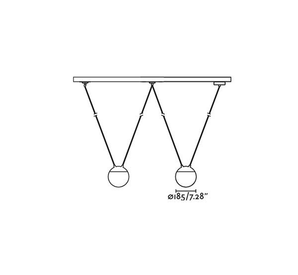 Lámpara Mine Glass Space 2L de Faro Barcelona - Ítem1