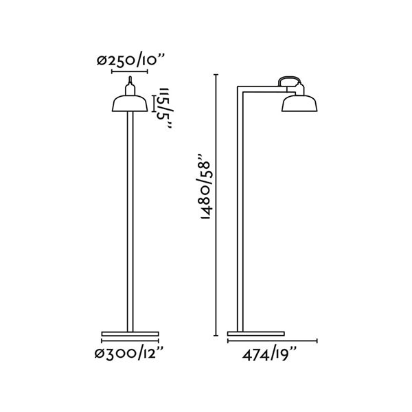 Lámpara Tatawin Floor Metal de Faro Barcelona - Ítem1