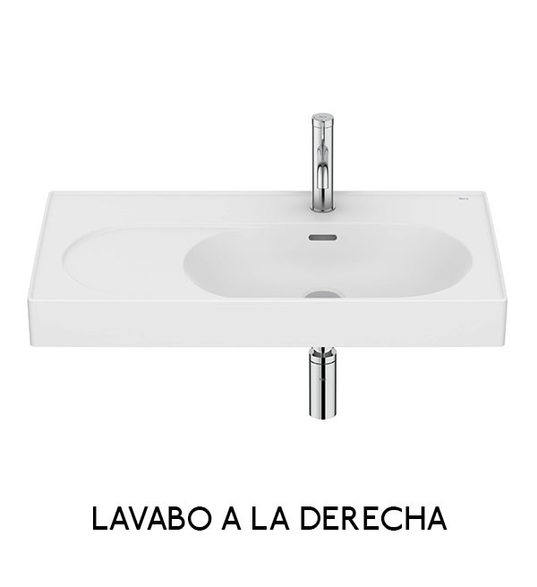 Lavabo mural asimétrico Meridian Roca - Ítem2