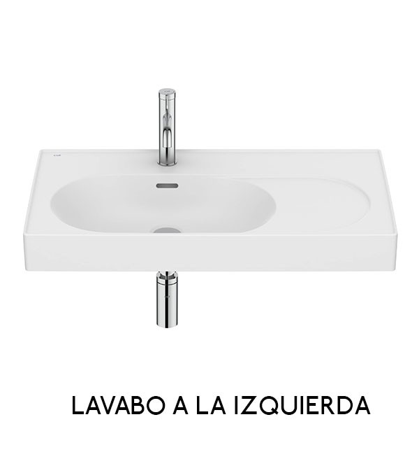 Lavabo mural asimétrico Meridian Roca - Ítem4
