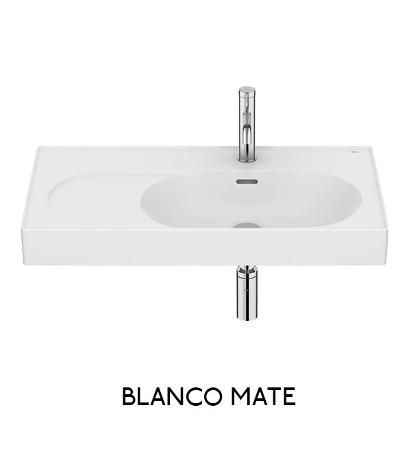 Lavabo mural asimétrico Meridian Roca - Ítem5