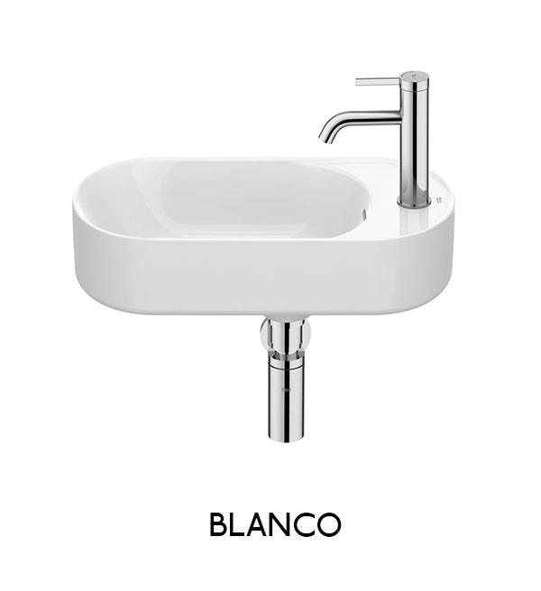 Lavabo asimétrico mural compacto Meridian Roca - Ítem2