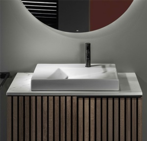 Lavabo sobre encimera Horizon Geometric Roca