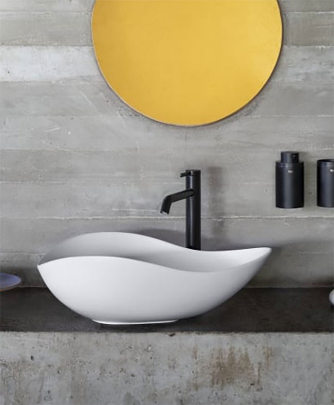 Lavabo sobre encimera Ohtake Roca