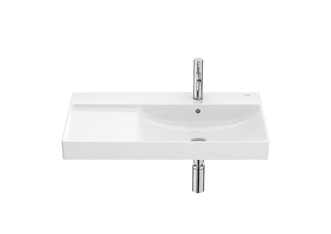 Lavabo mural asimétrico Finceramic Ona Roca