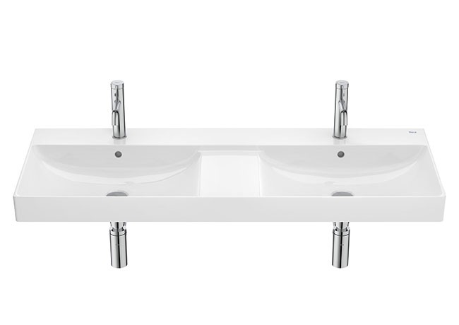 Lavabo mural doble Finceramic Ona Roca