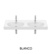 Mueble base para lavabo doble Meridian Roca - 2 cajones y estante abierto - Ítem6