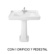Lavabo mural Carmen Roca para pedestal - Ítem5