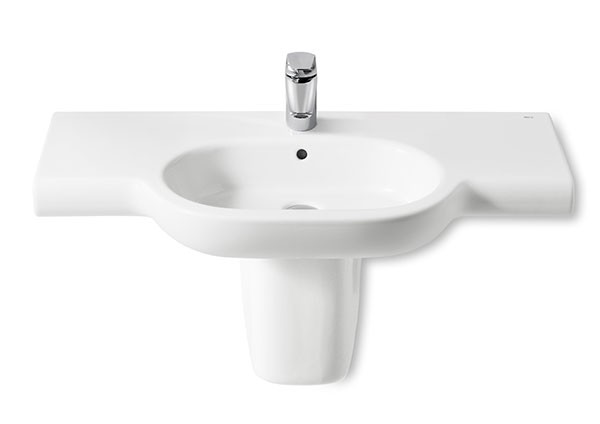 Lavabo para pedestal o semipedestal Meridian Roca - Ítem1