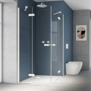 vidaXL Mamparas de ducha de fácil mantenimiento, a prueba de salpicaduras,  paredes de ducha, mamparas de mampostería, cubículos, vidrio templado, 31.5