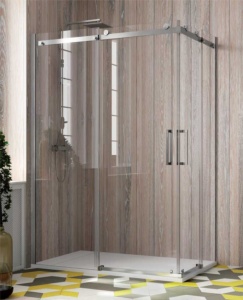 Mampara de ducha Cuadrado 90x90 CM H200 Transparente Versión Cuadrada con  Easy-Clean mod. Prime Corner