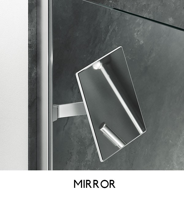 Mampara ducha Select+ Walk-In 10 mm con Shelf Hüppe - Ítem10