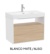 Mueble base para lavabo Meridian Roca - 2 cajones y estante abierto - Ítem6
