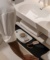 Mueble base para lavabo Meridian Roca - 2 cajones y estante abierto - Ítem9