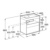 Mueble base para lavabo Meridian Roca - 2 cajones y estante abierto - Ítem2