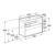 Mueble base para lavabo Meridian Roca - 2 cajones y estante abierto - Ítem3