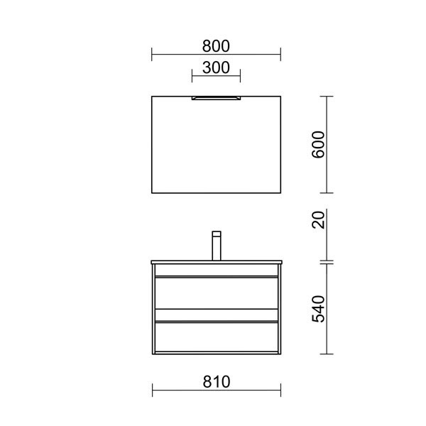 Mueble de baño ATTILA de SALGAR al mejor precio garantizado.