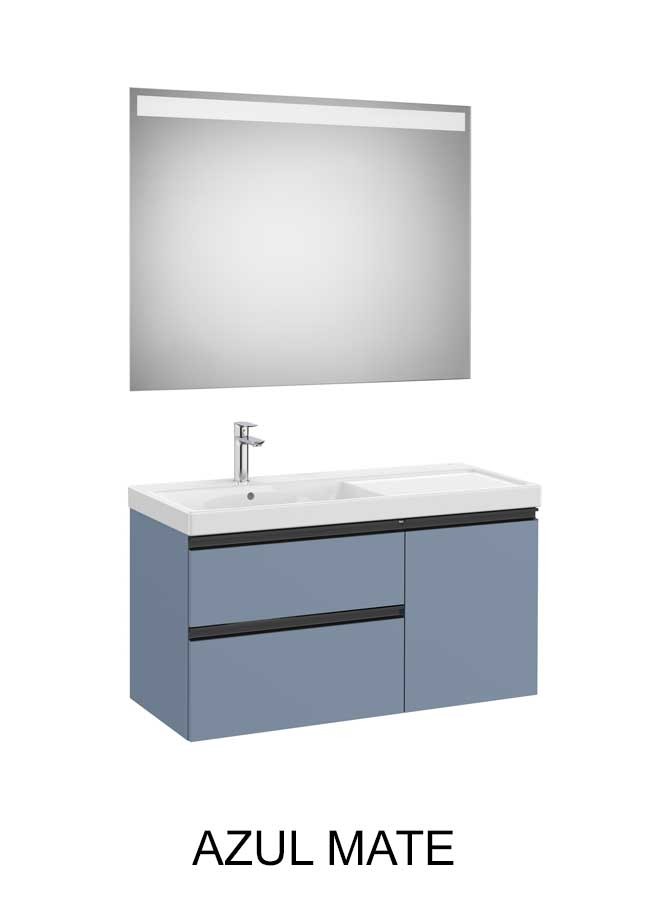 Mueble de baño The Gap Standard, 2 cajones, 1 puerta y lavabo plus Roca - Ítem8