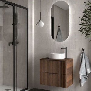 Mueble de baño Biba 2 cajones lavabo de posar Salgar