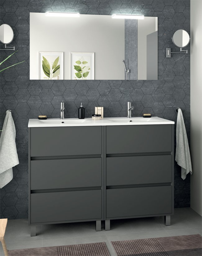 Mueble de baño Arenys Salgar 60 cm con lavabo cerámico
