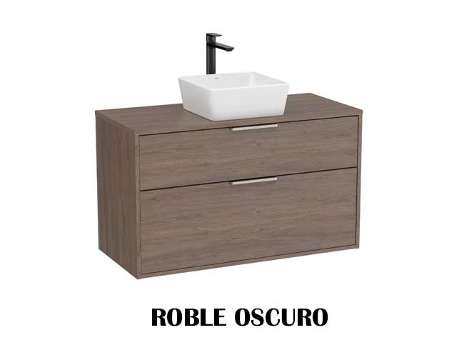 Mueble de baño Optica Roca - dos cajones para lavabo sobre encimera - Ítem1
