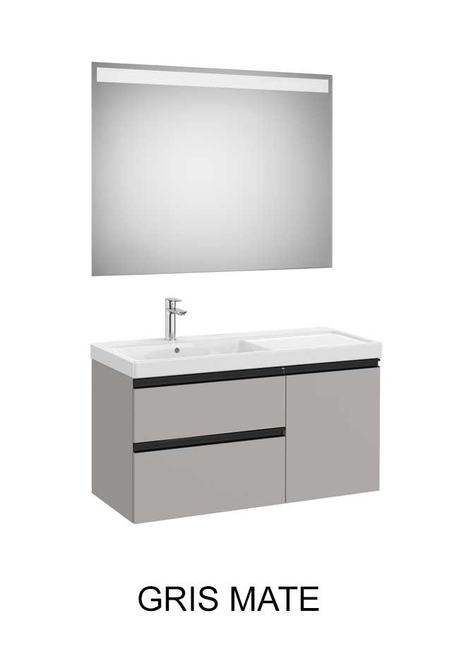 Mueble de baño The Gap Standard, 2 cajones, 1 puerta y lavabo plus Roca - Ítem7