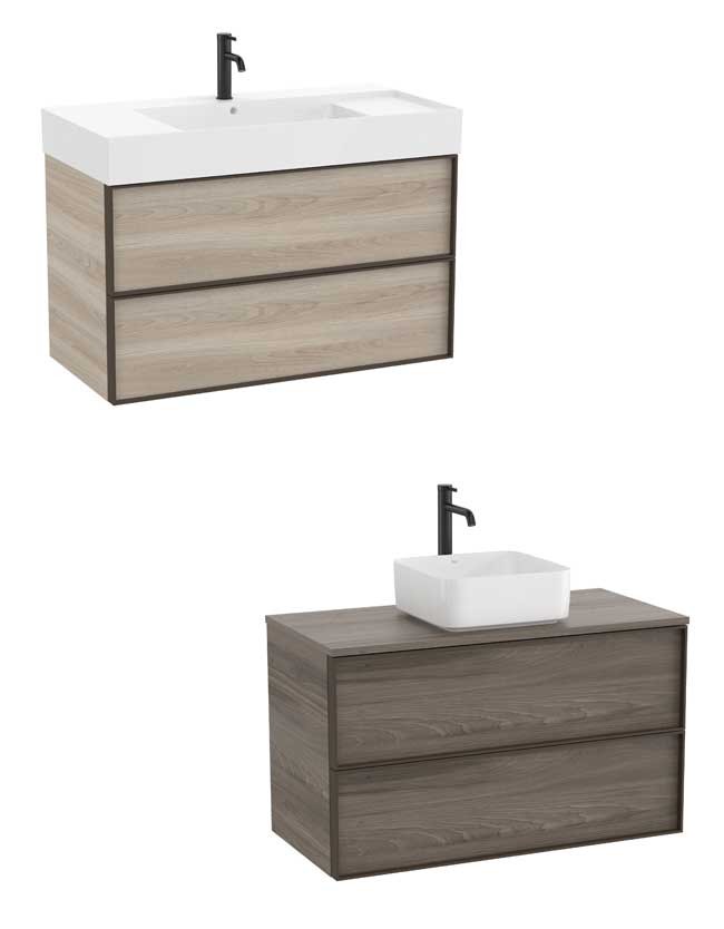 Muebles de baño para lavabo: contenido oculto o descubierto │Roca