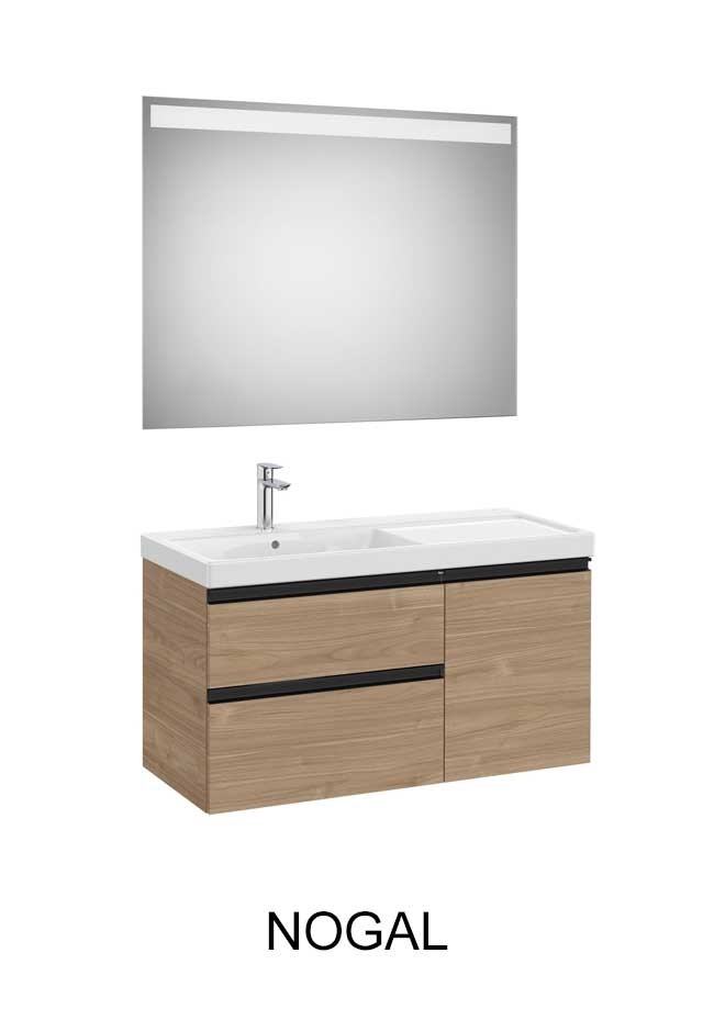 Mueble de baño The Gap Standard, 2 cajones, 1 puerta y lavabo plus Roca - Ítem5