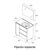Mueble Noja 3 cajones + 1 puerta 855 cm - Ítem2