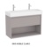 Mueble de baño Tura Roca - 1 cajón y estante - Ítem2