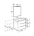 Mueble de baño Victoria-N 3 cajones Roca - Ítem2