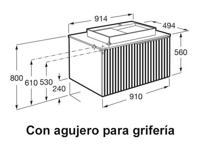 Mueble de baño Horizon Roca - Ítem4