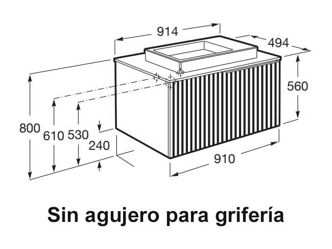 Mueble de baño Horizon Roca - Ítem3