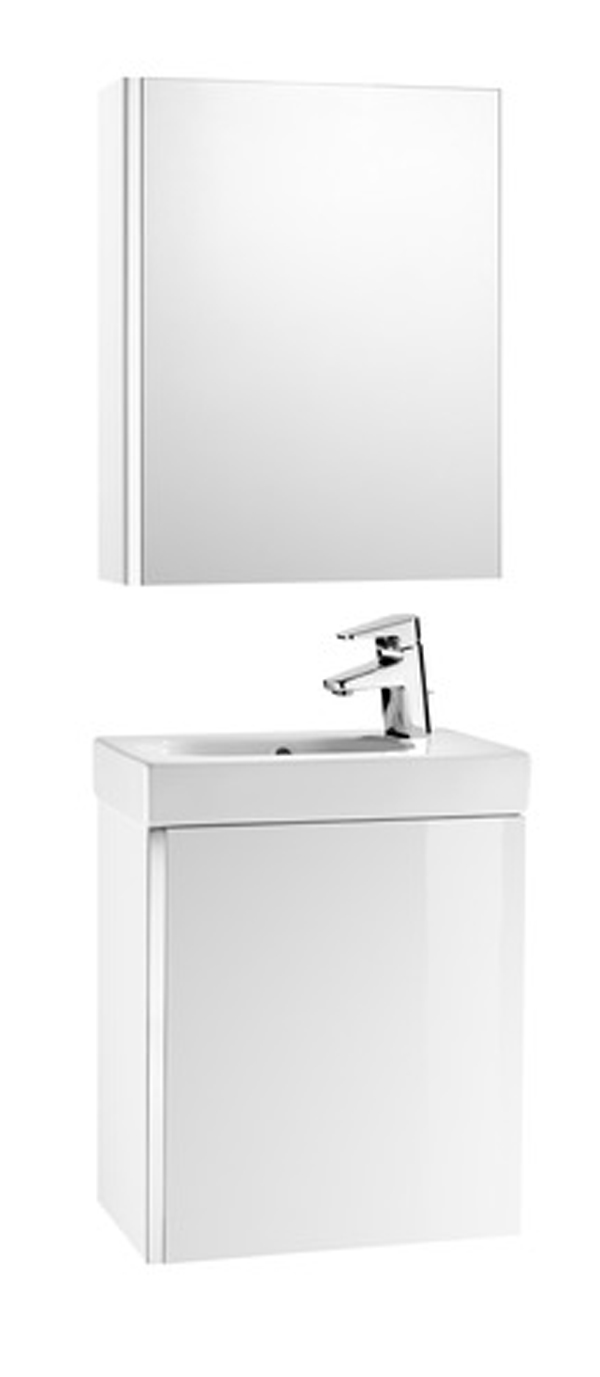 Conjunto de mueble + lavabo + espejo camerino - Mini - Roca