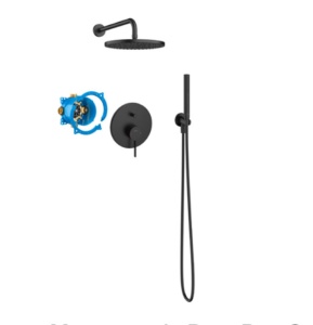 Pack empotrado ducha Monomando RocaBox Ona Negro mate Roca