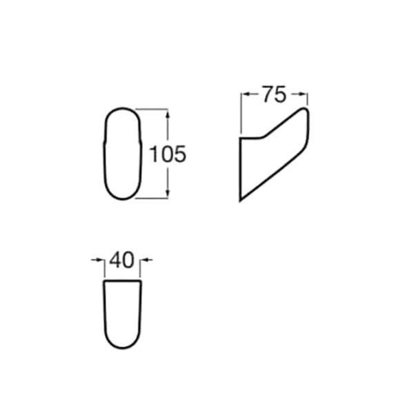 Percha toallas de baño Onda Roca - Ítem1