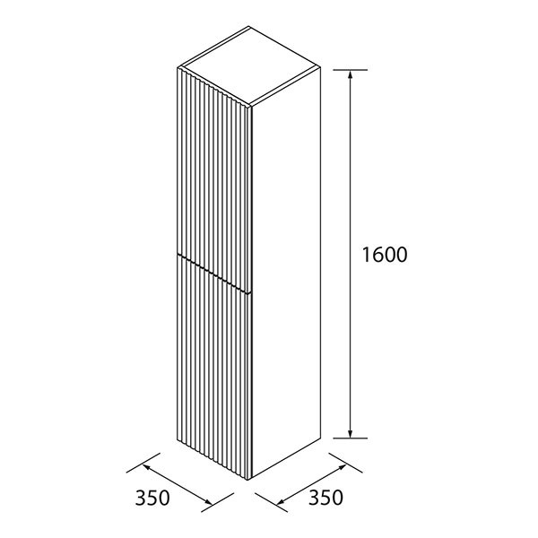Mueble de baño Biba 1 cajón lavabo de posar Salgar - Ítem15
