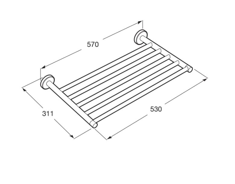 Portatoallas Superinox Roca - Ítem1