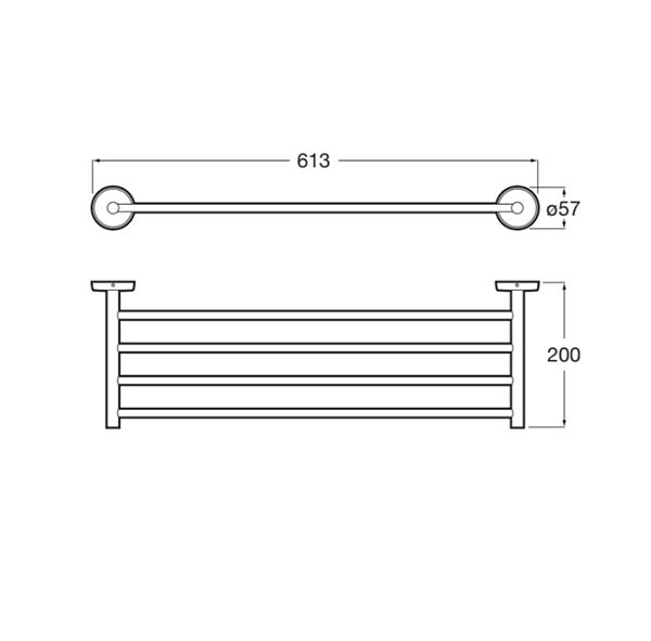 Portatoallas Twin Roca - Ítem1