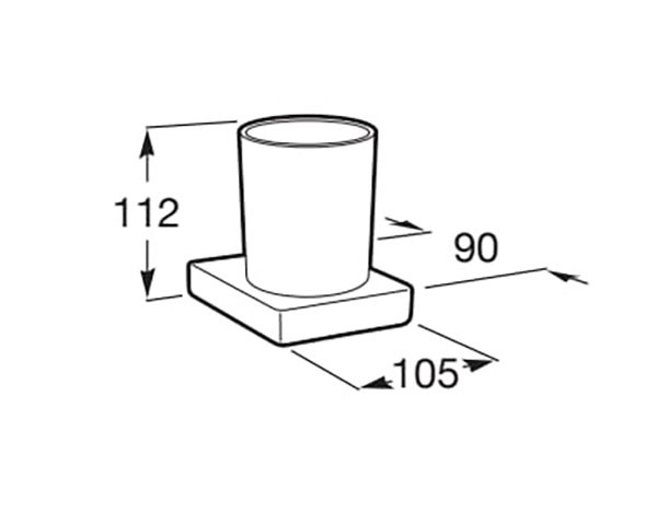 Portavaso de pared Tempo Roca - Ítem1