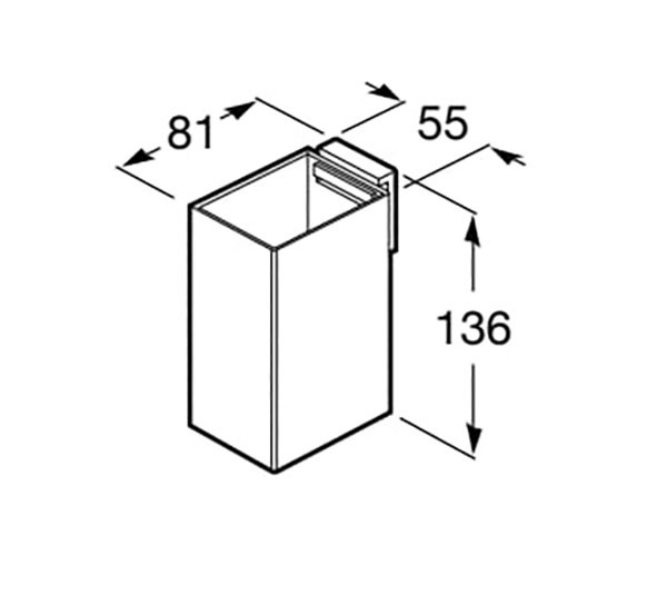 Portavaso de pared Rubik Roca - Ítem1