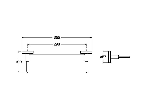 Repisa Victoria Round Roca - Ítem1