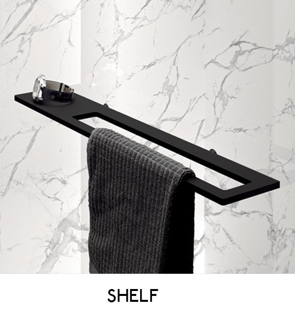 Mampara ducha Select+ Walk-In 10 mm con Shelf Hüppe - Ítem3
