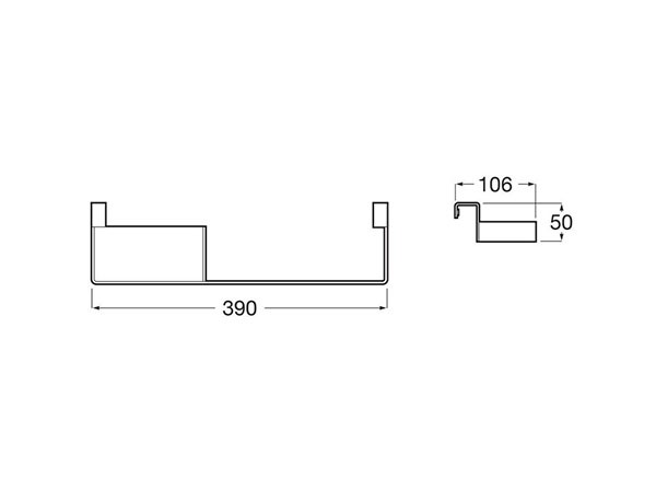 Toallero con bandeja para mueble extra Roca - Ítem1