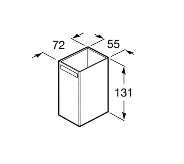 Vaso de encimera Rubik Roca - Ítem1