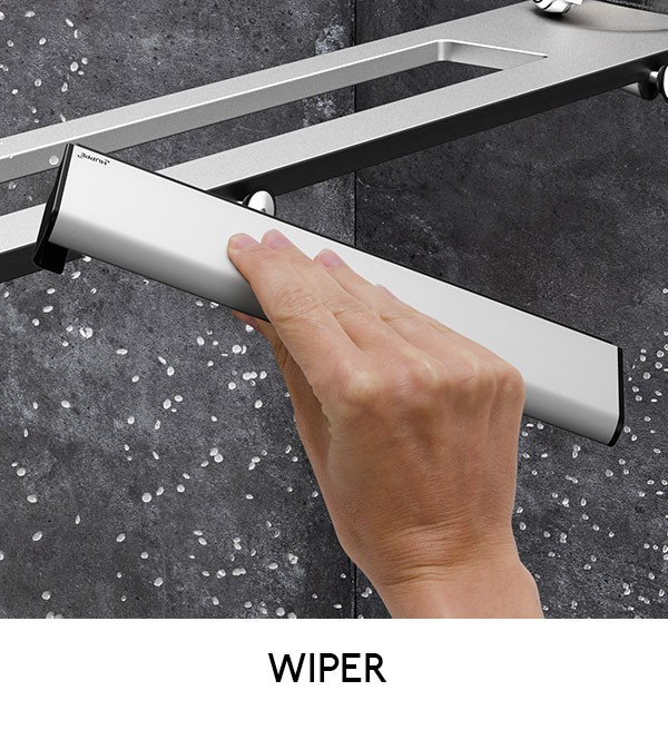 Mampara ducha Select+ Walk-In 10 mm con Shelf Hüppe - Ítem12
