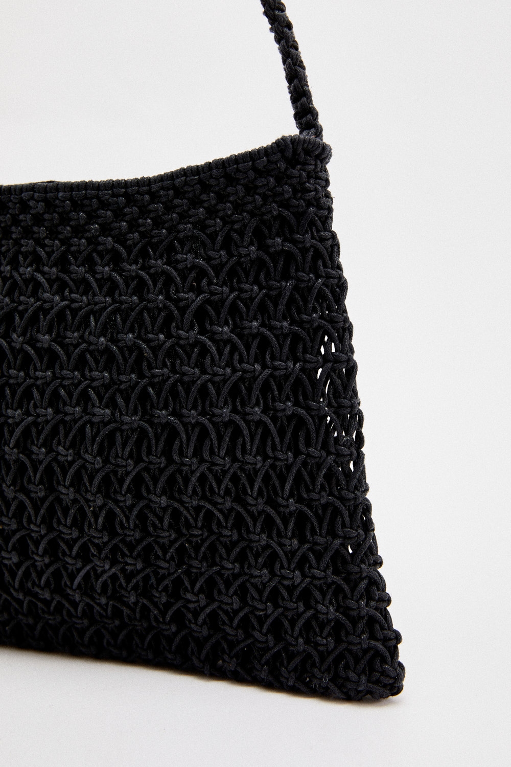 crochet algodón negro