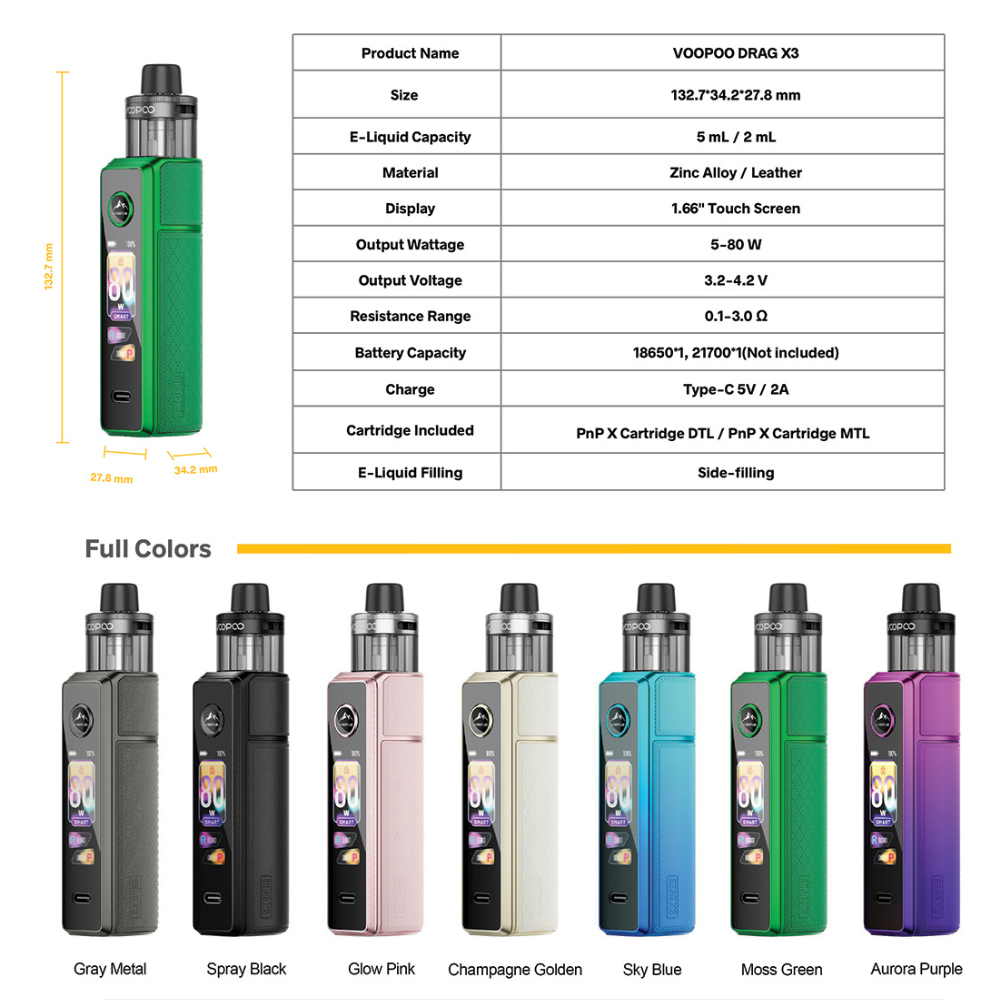 OFERTA!!! DRAG X3 80W 2ml Voopoo - Ítem3