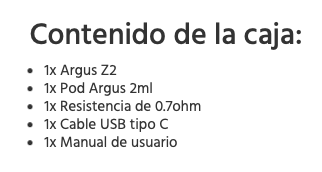 OFERTA!!! ARGUS Z2 1500mah 20W Voopoo - Ítem10